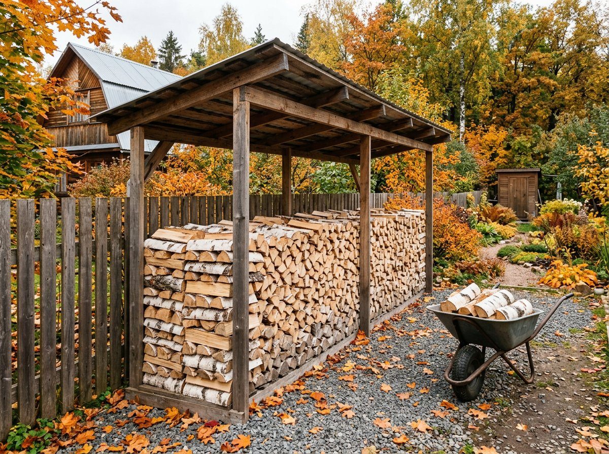 Дровник под ключ — 9 м³ — Молодёжный, мкр «Каминная», 88